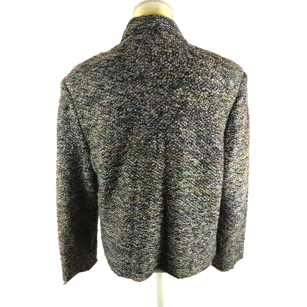 Sag Harbor Women's Jacket Size 12 Petite Vintage Fuzzy Career Business - Picture 4 of 10